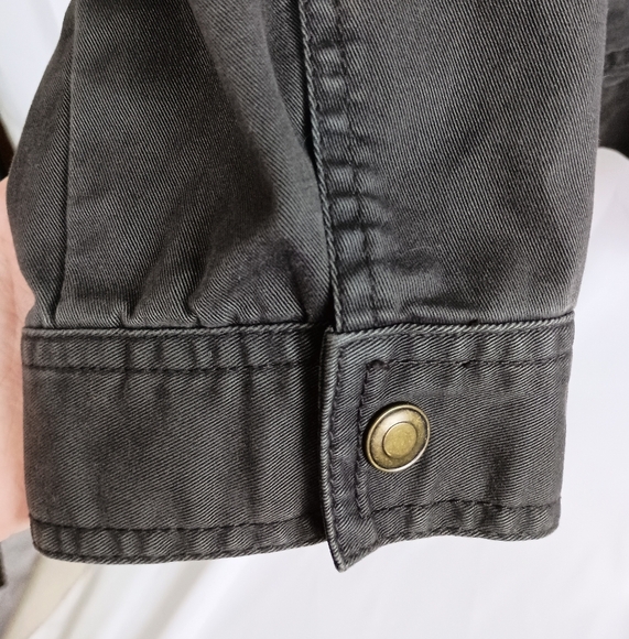 Chico's Denim Western Jacket Brown Embroidered Studded Denim Boho(#1,343)(C) - Picture 5 of 11